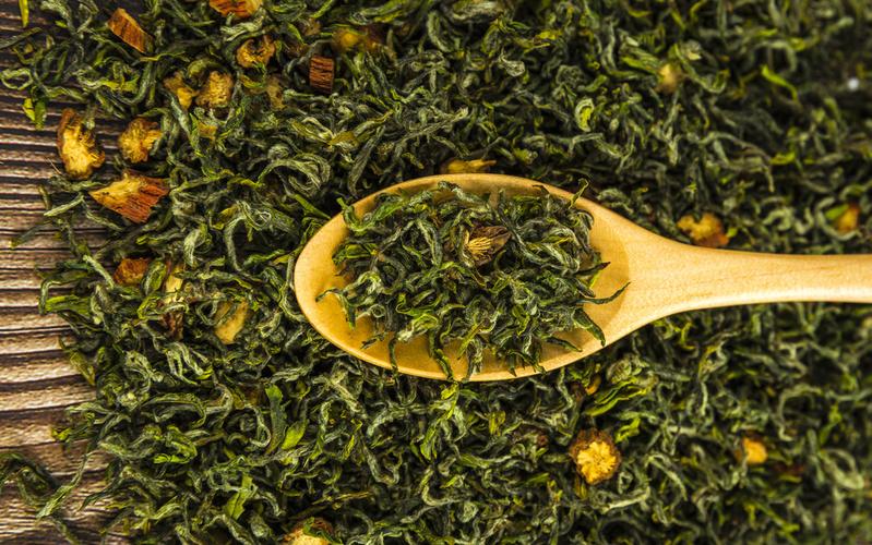 春季茶叶绿茶背景图片